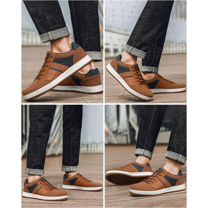 Чоловічі кросівки для відпочинку та ходьби: легкі, дихаючі, розмір 41-46 EU (43 EU), колір коричневий