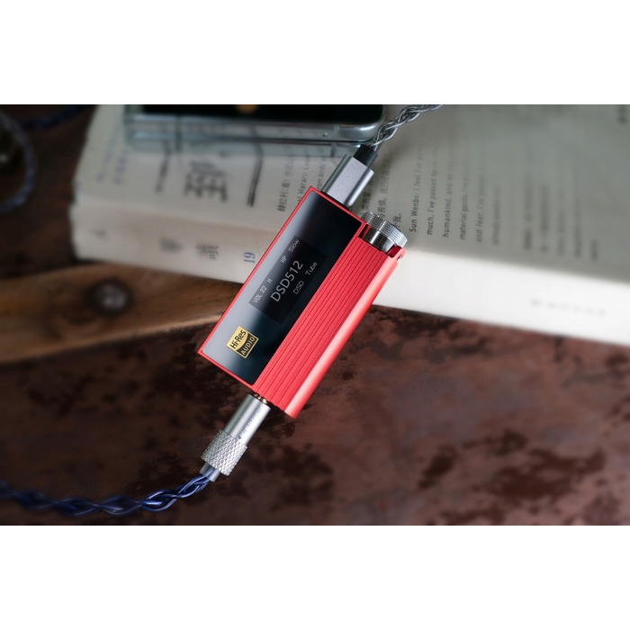 iBasso Nunchaku (червоний) — 2x TUBE JAN6418, 2x CS43198, 4x OPAMP, 4x BUF634A