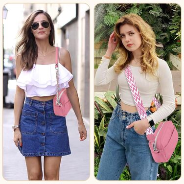 Сумка через плече BROTOU з натуральної шкіри, чорна. Маленька жіноча сумка з 3 відділеннями та широким ременем