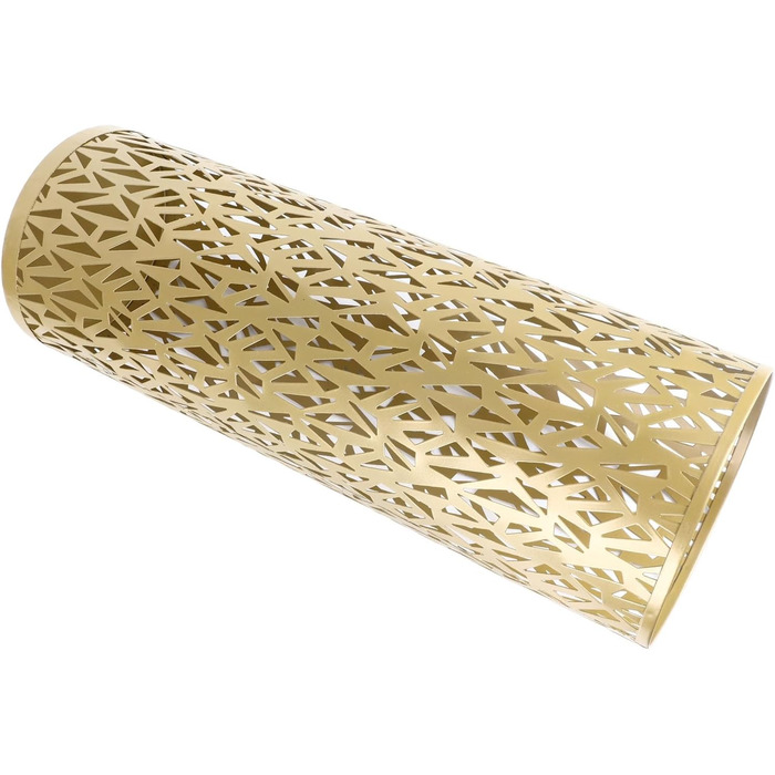 Підставка для парасоль під вхідні двері Topiky, кругла металева, золота (180x78 см)