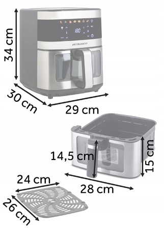 Аерофритюрниця Berdsen 365600 1700 Вт, 9,1 л