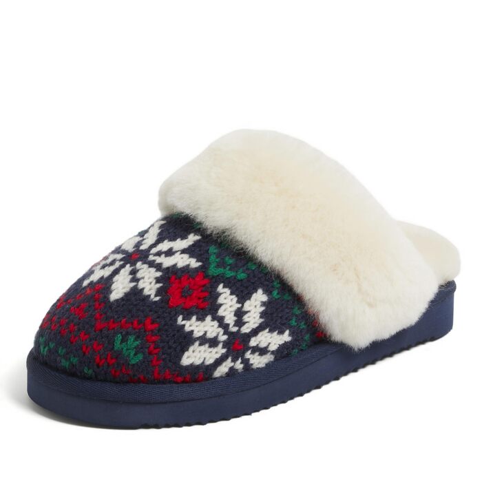 Домашні тапочки 'Fireside Sydney' з овечої вовни для дому та вулиці, широка посадка (36.5 EU, куртка)