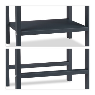 Relaxdays Firewood Rack with 2 Shelves