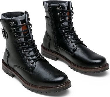 Чоловічі черевики Vostey: зимові мотоциклетні черевики з натуральної шкіри, чорні, 43 EU, модель 8147