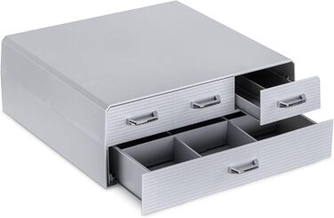 Організатор для капсул Navaris: 96 Nespresso капсул, 4 висувні ящики (сірий)