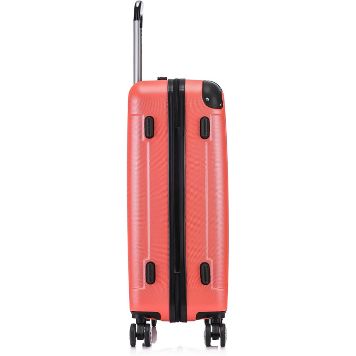 Чемодан Flexot® F-2045, 3-секційний набір, ручна поклажа, валіза на колесах, ручна поклажа, валіза-набір, валіза з твердим корпусом (L, неоново-помаранчевий)