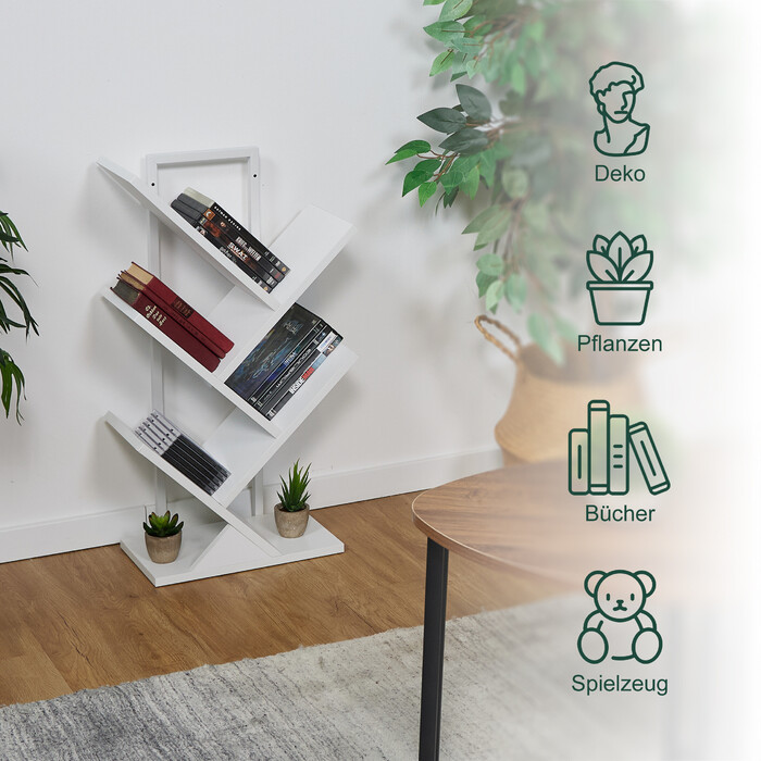 Книжкова шафа Relaxdays на 4 відділення
