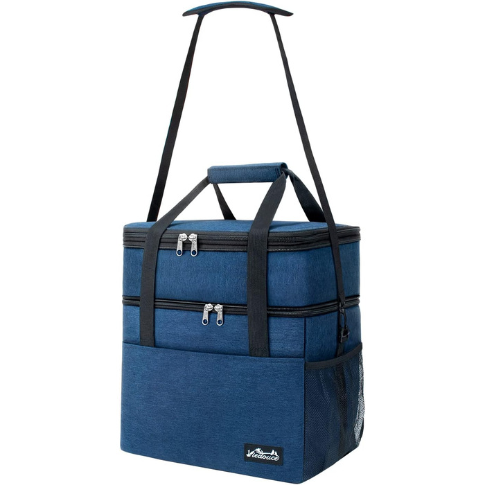 Термосумка Viedouce 21L: ізольована сумка-холодильник для пікніків та подорожей (синій)