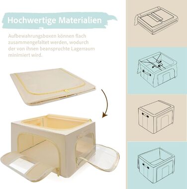 Органайзер для одягу Prestigénie, 3 шт., місткість 24 л (66 л), з прозорим вікном