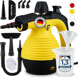 Neighbour's Friend® Steam Cleaner - New Model – Powerful Handheld Steam Cleaner, 3.5 Bar Pressure, 4m Cable, 350ml Tank | Handheld Steam Cleaner for Car, Workshop, Household & Window Cleaning