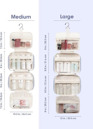 Narwey Косметичка для дівчаток з сіткою, велика, для підвішування, сітчаста органайзер для ванни, зелено-сіра, розмір M