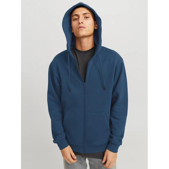 Куртка Jack & Jones Plus Size з капюшоном, великі розміри (6XL), колір: Insignia Blue