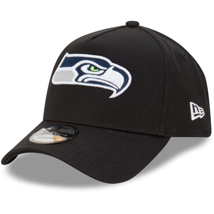 Кепка New Era NFL Seattle Seahawks 9Forty A-Frame чорна, оригінальна бейсболка