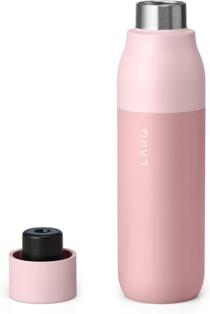 Пляшка для води LARQ PureVis 740 мл: самоочисна, нержавіюча сталь, UV-C, зберігає температуру, BPA-free, гімалайський рожевий