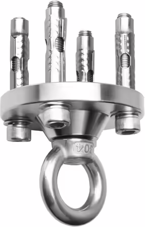 TSSS 360 Degree Swivel Ceiling Hook Swing Set Punching Bag Hammock - Up to 500kg Load Capacity Stainless Steel Wall Swivel Hook, Hook Base, Hanging Swing, Yoga Hook