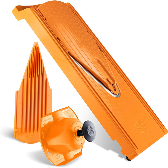 Набір для нарізки овочів Börner V3: слайсер, жульєн, кубики, кухонний овочевий слайсер, нержавіюча сталь, помаранчевий