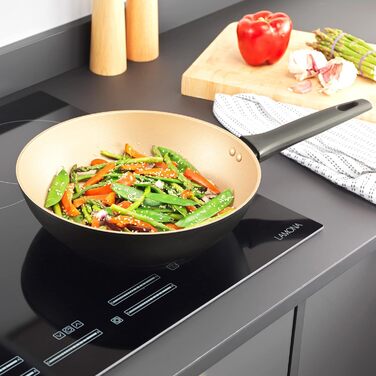 Сковорода-гриль Russell Hobbs 28 см з посиленою антипригарною поверхнею, PFOA-вільна, універсальна для індукції