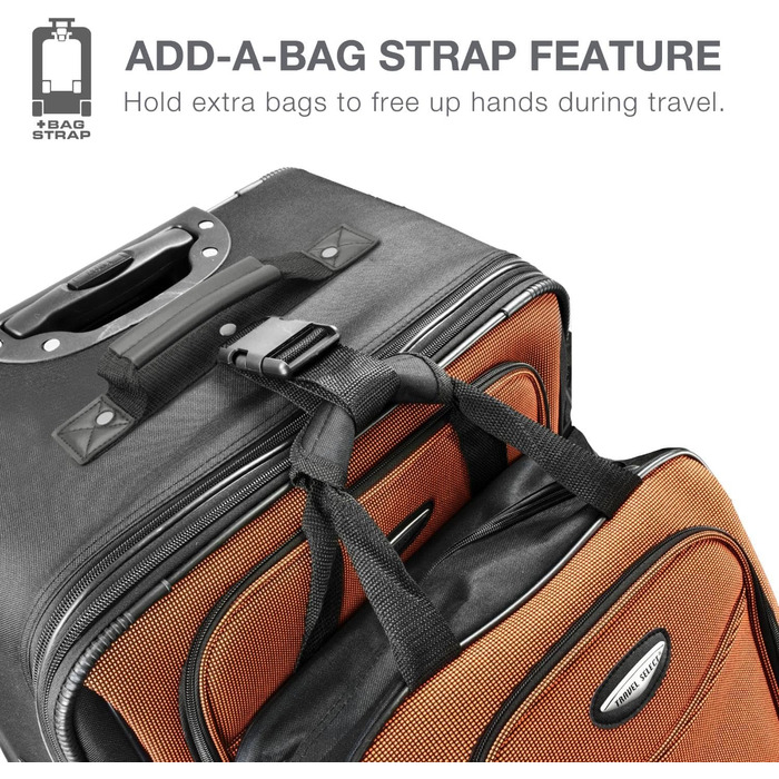 Чемодан на колесах Travel Select Amsterdam Sunset Chevron сірий, універсальний розмір