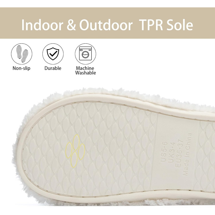 Жіночі домашні тапочки з меморі-піною - м'які відкриті тапочки на п'яті, неслизька підошва для дому/на вулицю. Супер м'які пухнасті тапочки-слайдери в подарунок для жінок та матерів