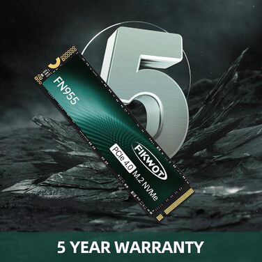 SSD накопичувач 1TB M.2 PCIe Gen4 з графітовим охолодженням - 7350 MB/s, SLC кеш, для ноутбуків та ПК