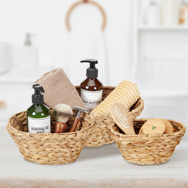 Relaxdays 3x Кошики для зберігання Водяний Гіацинт