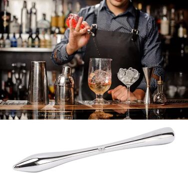 Ice Crusher, manual all-metal bar tool, ice crusher rod, ice pick, sturdy bar wine tool, ice breaker tool, ice pick for breaking ice for kitchen (B Type)