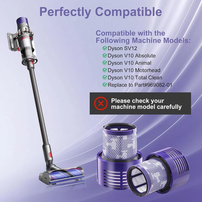 Фільтр для пилотяга Dyson V15 SV14 DV17 SV22 та V10, комплект 2 шт.