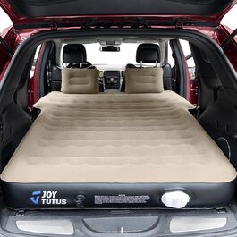 Автоматичний матрац для авто JOYTUTUS, повітряний матрац для SUV з насосом, універсальне автоліжко з 2 подушками для багажника, подорожей/кемпінгу/дому/відпочинку (вбудований насос)