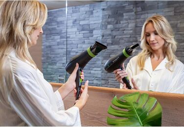 Фен Rowenta CV6030 Haartrockner Eco Intelligence Instant Dry з технологією Air Booster | 1500 Вт, 3 температури, 2 швидкості, холодне повітря, чорний