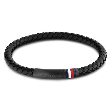 Браслет чоловічий Tommy Hilfiger шкіряний чорний 2790403