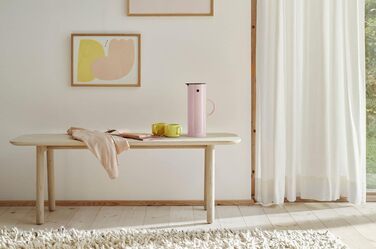 Термос Stelton EM77 - 1 літр, лавандовий колір. З подвійними стінками, для гарячих/холодних напоїв, з скляною вставкою, магнітним затвором, гвинтовою кришкою, вінтажний дизайн