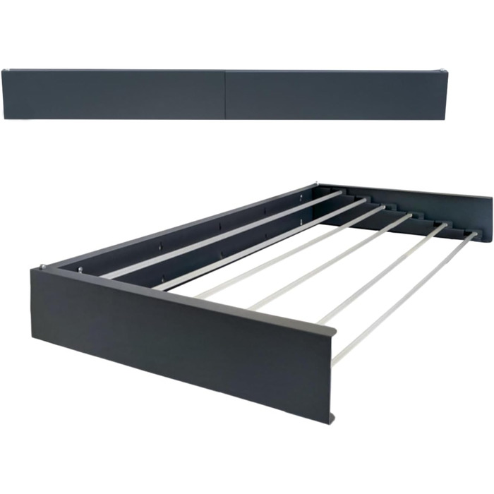 Настінна сушарка для білизни FoxyDry HIDE – розсувна, для дому та вулиці, 71x35x13 см, білий (лімітована серія)