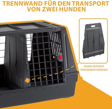 Переноска для собак Ferplast ATLAS CAR SCENIC MINI - переноска для автомобіля, 100x60x60 см