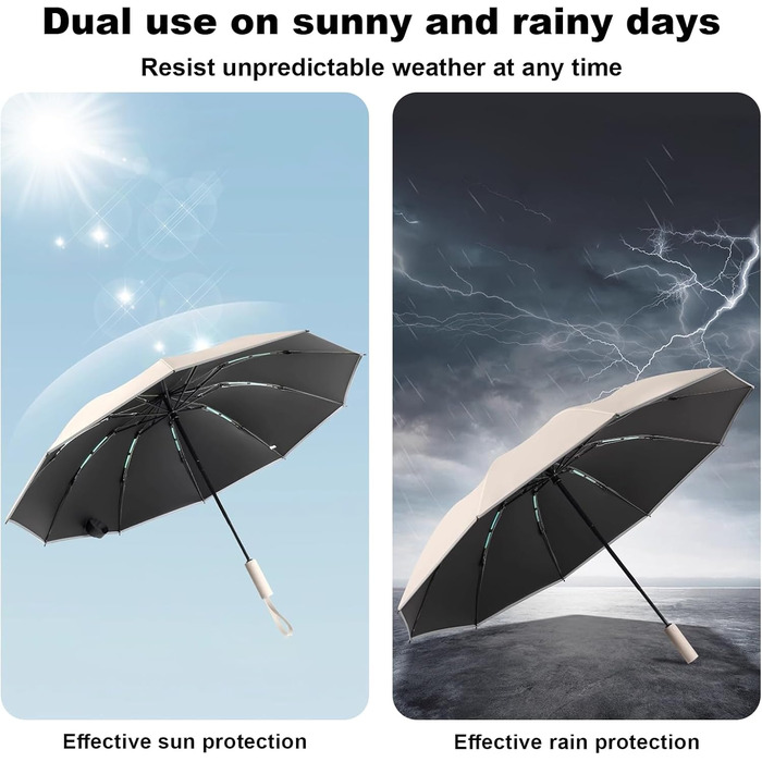 Міцний парасолька-інверсія з 40 спицями, автоматичний парасолька Knirps, діаметр 105 см - для жінок та чоловіків, бордовий