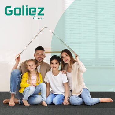 Складаний матрац Goliez 3-в-1 для гостей і кемпінгу, пінополіуретановий, знімний чохол, розмір 195x80x10 см, сірий