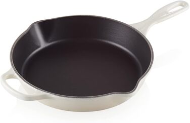 Le Creuset Signature висока сковорода-сервірувальниця з чавуну, універсальна для всіх плит і духовок, 26 см, 2 л, колір Meringue
